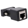 thumbnail image 2 of Labymos 2PCS VGA to RJ45 Adapter VGA Male to RJ45 Adapter Ethernet Port Converter CAT5e CAT6 Network Cable Adapter, 2 of 7