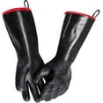 thumbnail image 1 of Guantes para barbacoa resistentes al calor para ahumador de 18 pulgadas, 932 °F, parrilla, parrilla, horno. Revestimiento de neopreno impermeable, ignífugo y resistente al aceite oso de fresa Hogar, 1 of 6
