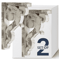 thumbnail image 3 of Grey Wood Corbel Brackets (Set of 2), 3 of 8