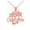 Rose, variant on Solid Gold California Palm Tree Pendant Necklace (14K Yellow Gold, Pendant with 20" chain)