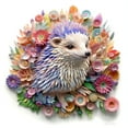 thumbnail image 2 of Nature's Bouquet Hedgehog - 3D Animal Canvas/Poster Art Prints â€“ The Perfect Home Decor Piece, 2 of 2