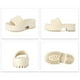 thumbnail image 2 of Sandalias Zuecos G para mujer, chanclas gruesas de plástico impermeables, verano versátil (blanco 9), 2 of 8