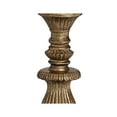 thumbnail image 5 of Regency Hill Ribbed Traditional Rustic Accent Table Lamp 18" High Antique Gold Beige Fabric Pleated Empire Shade for Bedroom Living Room Bedside Kids, 5 of 9