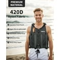 thumbnail image 4 of Owntop Life Jacket for Adult,Swim Vest for Men Women,Adults Life Jackets Dual Mesh Pockets Attached Whistle Buoyancy Aid for Fishing, Paddleboard, Kayaking, Boating, 4 of 6