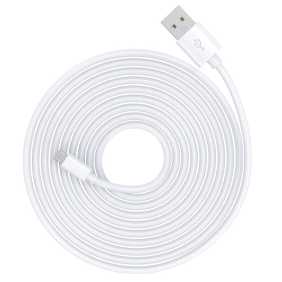 Flexible Extra Long Miniature USB Cable Power Extension Cord Suitable for Baby Monitors Indoor Outdoor Security Cameras