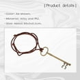 thumbnail image 3 of OUNONA Vintage Style Student Necklace with PU Key Pendant, Simple Torque Clavicle Chain Jewelry for Men and Women Fashion Accessories, 3 of 7