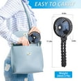 thumbnail image 3 of Stroller Fan,Mini Handheld 2000mAh Battery Powered Clip-on Personal Portable Desk Fan USB Fan Adjustable 3 Speeds with Flexible Tripod for Stroller,Baby Crb,Bed,Car Seat, 3 of 6
