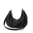 thumbnail image 3 of Genuine Cowhide Women Hobo Bag, Black Leather Shoulder Bag, Adjustable Strap Crossbody Purse, 3 of 7