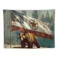 thumbnail image 5 of Orinice Bear California Republic Tapestry Wall Hanging Unique Style for Home Wall Decor Art - Graphic Tapestries for Living Room Bedroom Apartment Farmhouse Dorm 50x40inch, 5 of 6