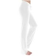 thumbnail image 4 of White Woman Pants Clearance Womens Daily Elastic Waist Straight Solid Color Casual Pants Loose Long Corduroy Trousers Pants for Women, 4 of 6