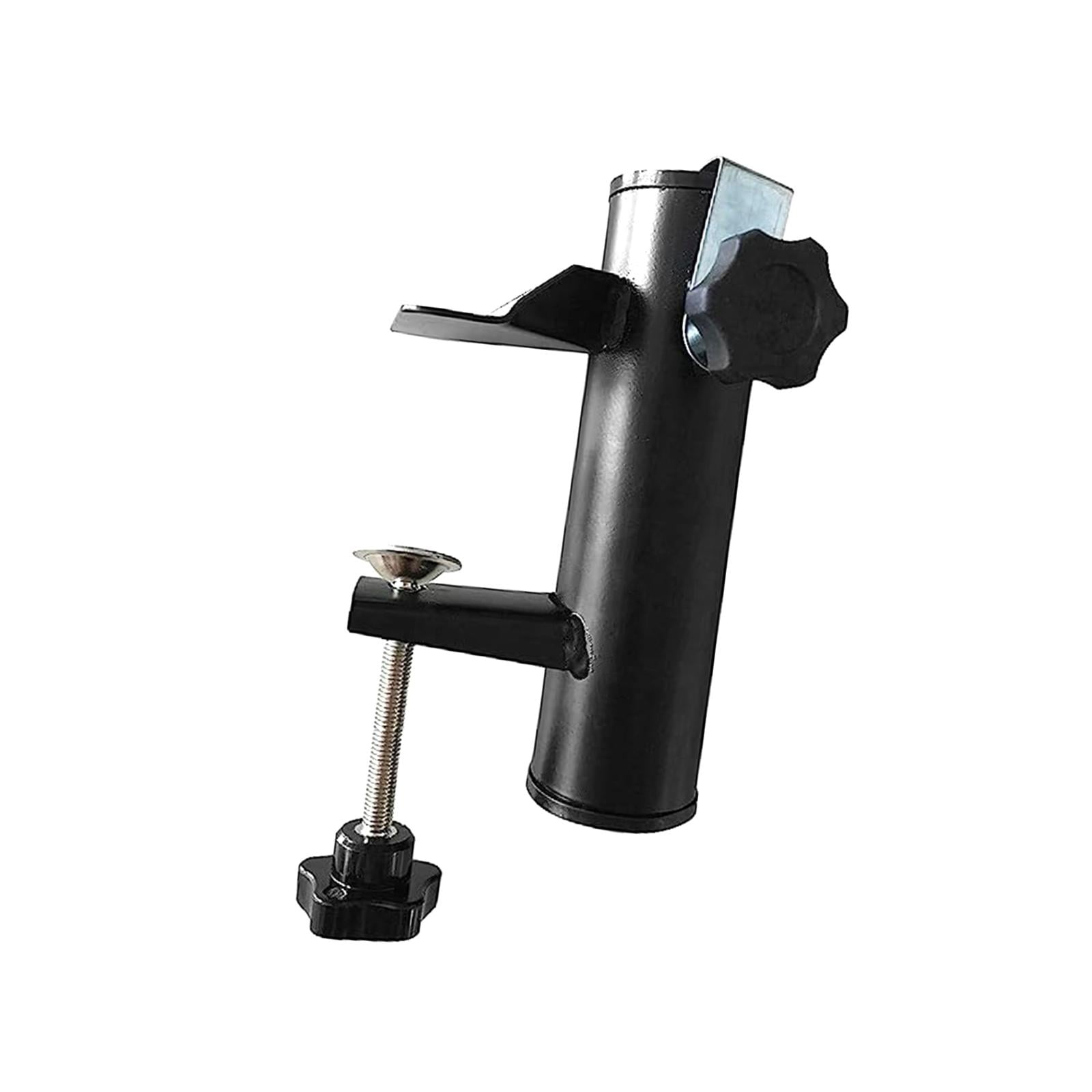 APLVFFZH Deck Mount Umbrella Stand, Patio Umbrella Clamp Holder Metal Clamp Beach Fishing
