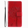 thumbnail image 1 of Wallet Case For Huawei P Smart 2018 2019 2020 2021 P8 P9 P20 P30 P40 Lite Pro 2017 Cute Cat Tree Card Slots Protect Cover D06F Red For P40 Pro, 1 of 6
