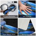 thumbnail image 6 of Salouo Blue Viper Snake 2 Pattern Outdoor Indoor Sturdy Doormats 16’’×24’’, Anti Fatigue Soft Flannel Thick Door Mat,Non-Slip Rectangle Rug Cushion, 6 of 7