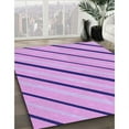 thumbnail image 2 of Ahgly Company Indoor Rectangle Patterned Pastel Purple Pink Area Rugs, 6' x 9', 2 of 6