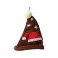 thumbnail image 2 of Precios Especiales, Adorno navideño de lana tejida, mini gorro de lana, gorro navideño, adorno para árbol de Navidad, colgante pequeño Akmoler, 2 of 9
