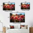thumbnail image 4 of Designart Ranunculus framed wall art decor, Ranunculus framed wall Art, Pink Ranunculus landscape , Pink Large Traditional Natural framed wall art, 40x30 inches Natural brown color Frame, 4 of 5
