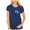 Navy, variant on Women Tshirt Couples Lover Valentine's Day Short Sleeve Tops Love Print Loose Tops Under $10