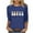 Z218-Navy, variant on Ichuanyi 3/4 Length Sleeve Womens Easter Printed Tops Casual Loose Fit Crewneck T Shirts Cute Three Quarter Length Tunic Tops