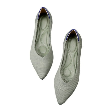 Sexlip Women s Lightweight Casual Pointed Toe Flat Shoes  Comfortable Solid Color Soft Sole Flats for Work and Everyday Wear