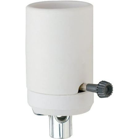 

Pass and Seymour Removable Turn-Knob Mogul Base White Porcelain Lamp Socket 8601