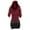 Red 2, variant on hotojiny Hoodie Mini Dress for Women Comfy Ruched Vintage Party Dresses Fashion Long Sleeve Bodycon Pencil Dress