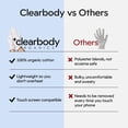 thumbnail image 4 of Guantes Clearbody Organics de algodón orgánico 100% - 5 pares, talla M, 4 of 9