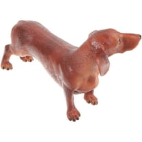 Miniature Dachshund Statues Toy Dog The Small Toys Sepia Simulation Figure Child