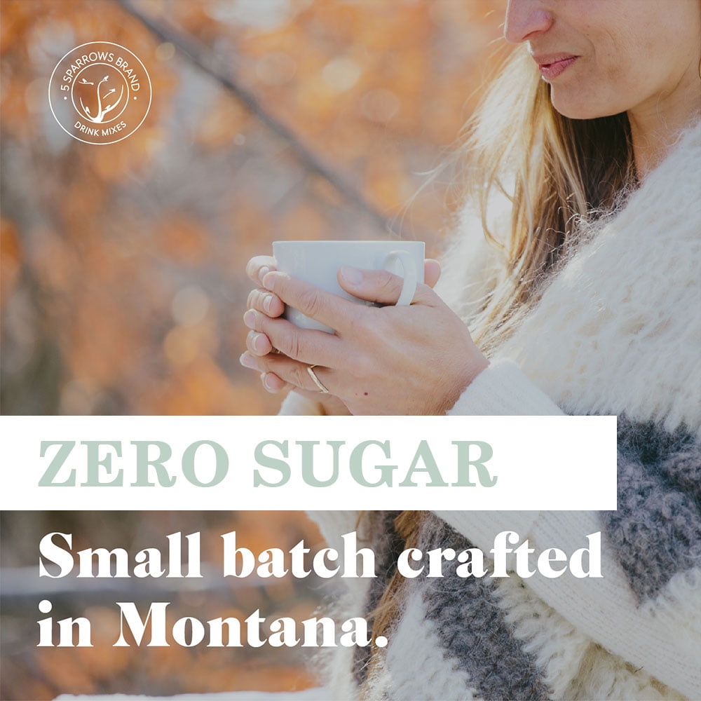 5 SPARROWS Healthy Sugar-Free Frappe Mix Powder, Milkshake & Smoothie Mix Base - Stevia-Sweetened, Zero Sugar Creamer, Keto-Friendly Drink Mix, 40oz (2.5lb)