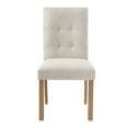 thumbnail image 4 of Harper & Bright Designs Wooden Dining Chairs Set of 4, Upholstered Chairs with Wood Legs, Fabric Kitchen Chairs with Back, Natural+Beige, 4 of 11