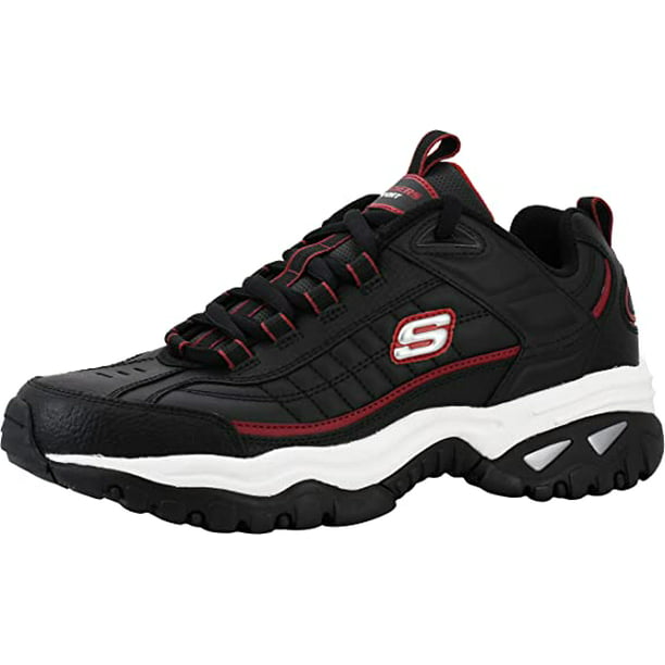 Ik zie je morgen Turbine olie Skechers Men's Energy Afterburn Lace-Up Black/Silver/Red Sneaker 11 W US -  Walmart.com