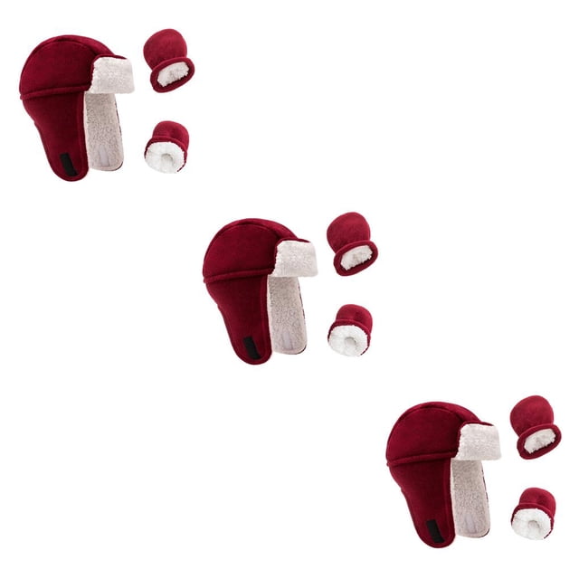 Sonducket Sombrero para niños pequeños Cómodo Algodón Lana No se ensucia fácilmente Manoplas Ajuste perfecto Guantes de invierno a prueba de viento Type1 NO1 Sonducket CBP231457