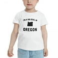 thumbnail image 2 of Im A Big Deal in Oregon Cute Toddler T Shirts for Boys Girls (White, 5/6T), 2 of 5