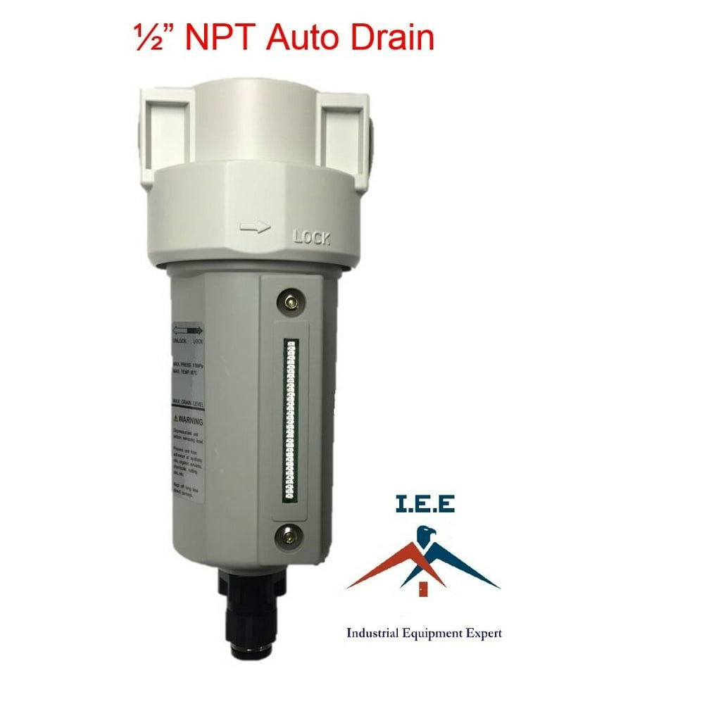 1/2" Compressed Air Line Moisture & Water Filter Trap Air Compressor