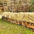 thumbnail image 6 of (Beige/Tan) Heavy Duty Premium Poly Tarp 12 Mil Thickness 3 Ply, 6 of 6