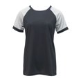 thumbnail image 4 of Tittly T Shirts for Women Plus Size Tops for Women Ladies Summer Casual Loose Round Neck Large Size Stitching Short Sleeve T Shirt Womens Tops New Years Eve Outfits Women Womens Summer Tops Grey M, 4 of 4