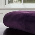 thumbnail image 6 of Lavish Home Mink Faux Fur Blanket - 91x81 Washable Bedding or Throw, Purple, 6 of 7