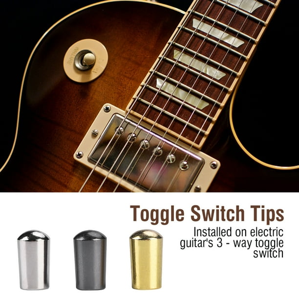 Guitar Switch Cap,3Pcs 3 Way Toggle Guitar Toggle Switch Tip Guitar Way