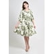 thumbnail image 1 of Vestido camisero con estampado floral Roman Fashion /Juvenil, 2659 (Verde flores) verde CH, 1 of 5