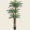 thumbnail image 2 of Colourtree 60 inch Artificial Palm Tree for Outdoors - Triple Phoenix Palm, UV Resistant, Large Fake Silk Palm Tree - Perfect for Patio, Poolside, Home Indoor Aesthetic Decor, 2 of 5