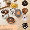 thumbnail image 6 of Leopard Bow Airtight Coffee Bean Canister 30oz Food Storage Containers with Lids For Gournd, Tea, Sugar, Flour, Rice, Cereal, Candy Cookie Jar, 6 of 8