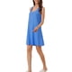 thumbnail image 4 of Camisón de noche sin mangas para mujer, vestido de camiseta de tirantes, ropa de casa, azul real, 4 of 6
