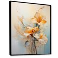 thumbnail image 2 of Designart "Minimalist Exotic Birds Floral Scene" Birds Of Paradise Floater Framed Canvas Wall Art, 2 of 5