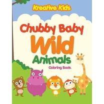 Chubby Baby Wild Animals Coloring Book (Paperback)