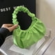 thumbnail image 3 of Bolso de hombro para mujer Cloud Underarm plisado Casual Tote Bolsos sólidos Verde Wdftyju Para Estrenar, 3 of 5