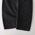 thumbnail image 4 of Toddler Boy Girl Soft Corduroy Suspender Pants Kids Overalls Loose Retro Fall Adjustable Button Overalls with Pocket Black 1-2 Years, 4 of 4
