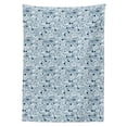 thumbnail image 3 of Ambesonne Fish Tablecloth Rectangular Table Cover, Sketch of Sea Animals, 60"x84", Blue, 3 of 4