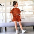thumbnail image 4 of BESLY 1-7Y Toddler Baby Girls T-Shirt and Short Pants Clothing Outfits Leopard Print Summer Clothes Set, 4 of 5