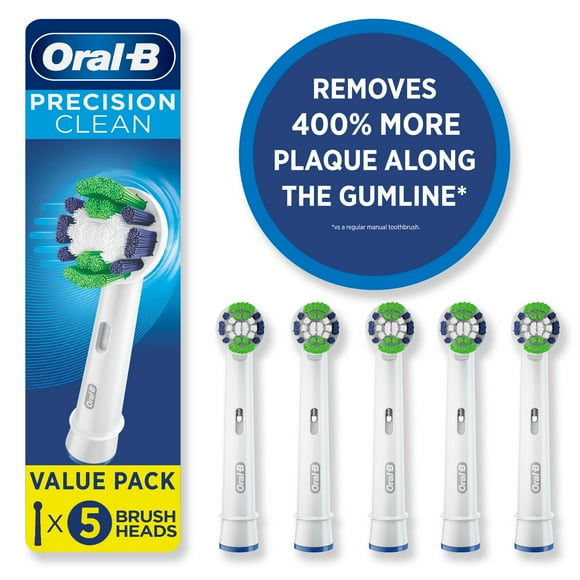 Oral-B Precision Clean Replacement Electric Toothbrush Head, 5 Count