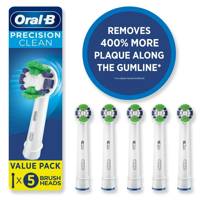 Oral-B Precision Clean Replacement Electric Toothbrush HeadValue Pack 5 count