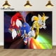 thumbnail image 3 of Banner de cumpleaños de Sonic, fondo fotográfico para niños, decoración para la primera fiesta de niños, fondo de tela de poliéster y vinilo con dibujos animados, 3 of 5